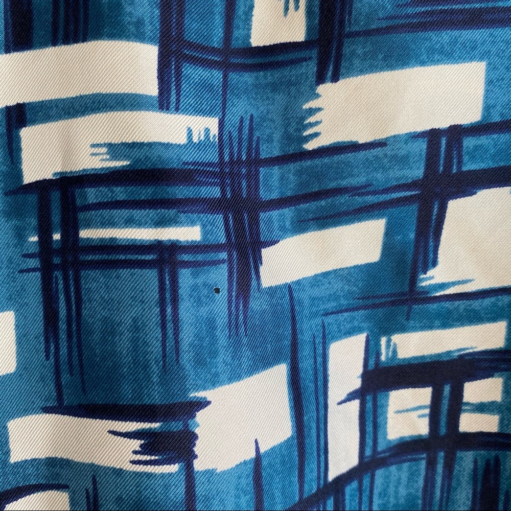Marni 100% Silk Tank Blue White Size Large - Picture 4 of 7